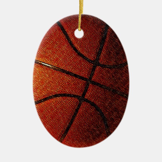 Basketballverzierung Keramikornament (Vorne)