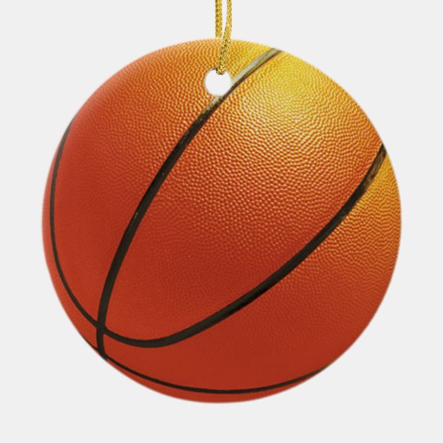 Basketballverzierung Keramikornament (Vorne)