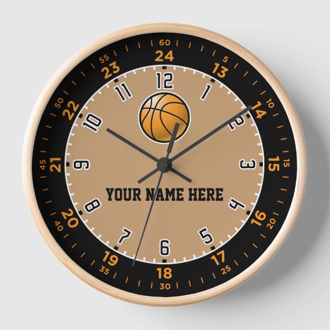 Basketballwandtschaft Uhr (Vorderseite)