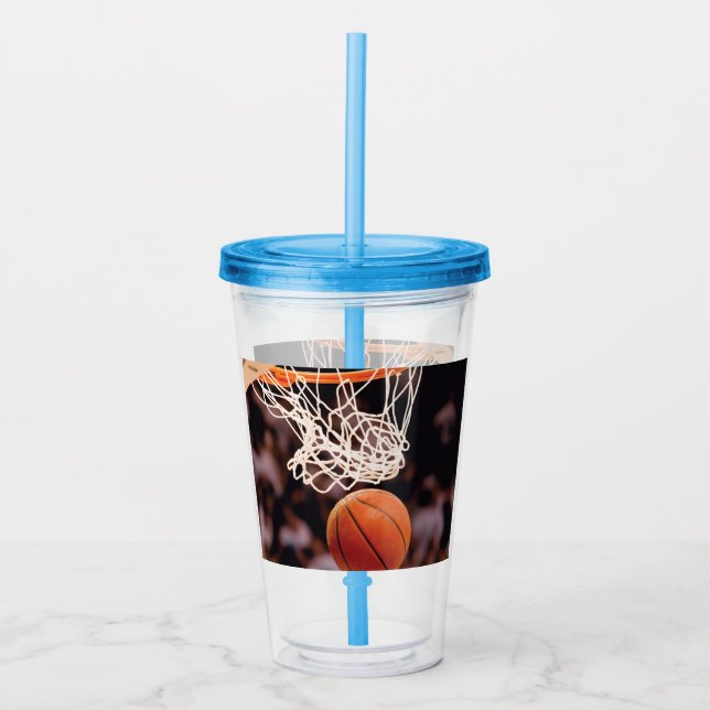 Basketballwertung Acryltrinkbecher (Vorderseite)