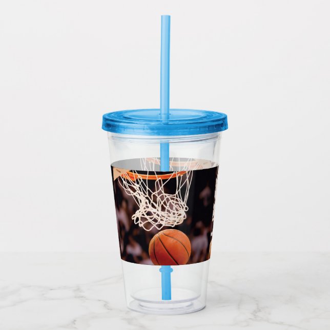 Basketballwertung Acryltrinkbecher (Vorderseite)