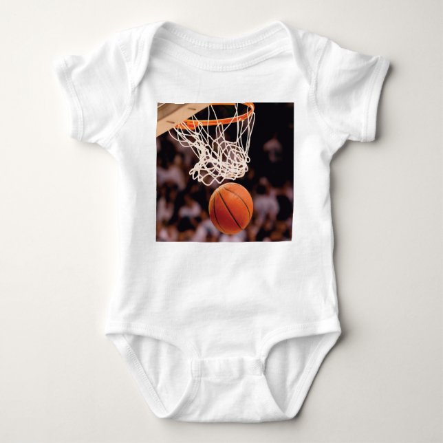 Basketballwertung Baby Strampler (Vorderseite)