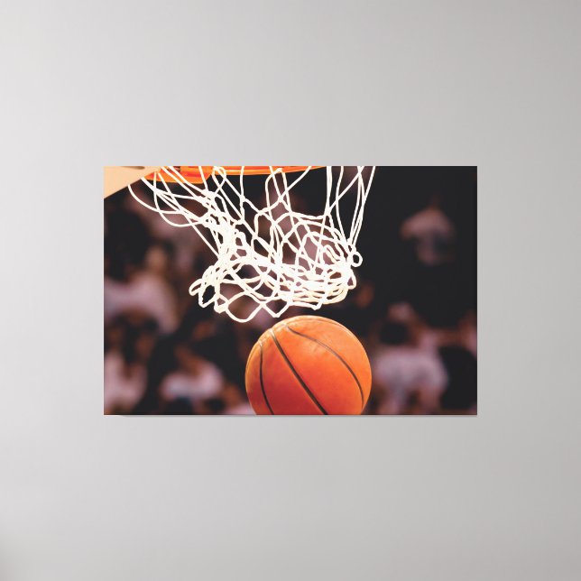 Basketballwertung Leinwanddruck (Vorderseite)