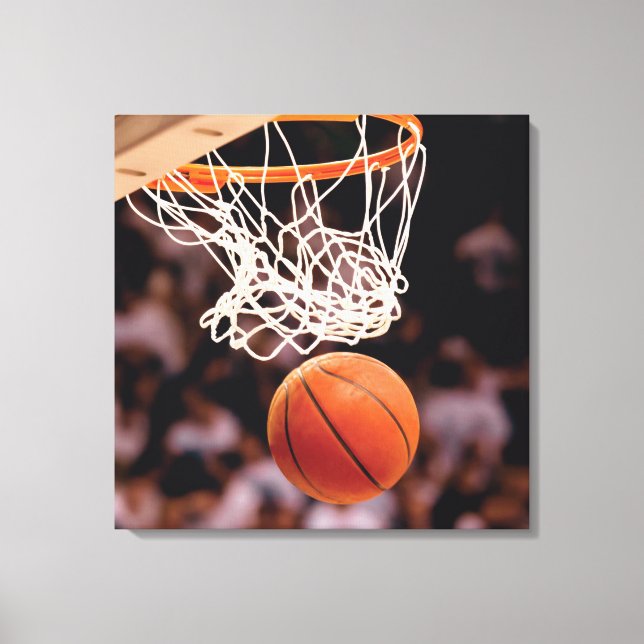 Basketballwertung Leinwanddruck (Vorderseite)