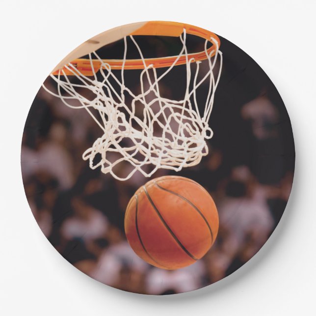 Basketballwertung Pappteller (Vorderseite)