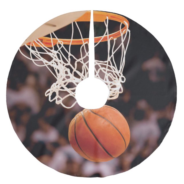 Basketballwertung Polyester Weihnachtsbaumdecke (Vorderseite)