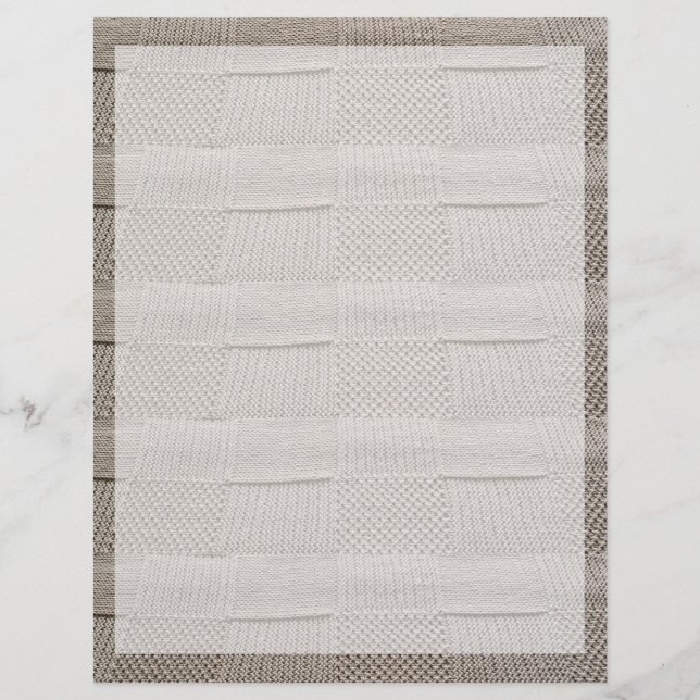 Basketweave Patchwork Strick von Shirley Taylor (Vorderseite)