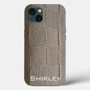 Basketweave Patchwork Strick von Shirley Taylor Case-Mate iPhone Hülle