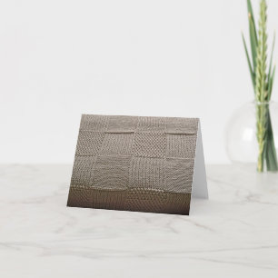 Basketweave Patchwork Strick von Shirley Taylor Karte