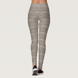Basketweave Patchwork Strick von Shirley Taylor Leggings