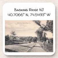 Basking Ridge NJ Kartenkoordinate 1906 im Vintage-
