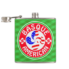 Baskisch-Amerikanisch Euskara Lauburu Cross Flask Flachmann