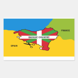 Baskische Flagge Ikurriña, Rechteckiger Aufkleber