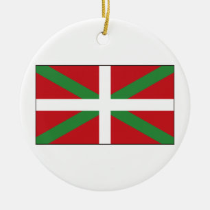 Baskische Flagge Spanien Keramik Ornament