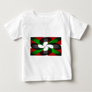Baskische Flagge und Kreuz Baby T-shirt