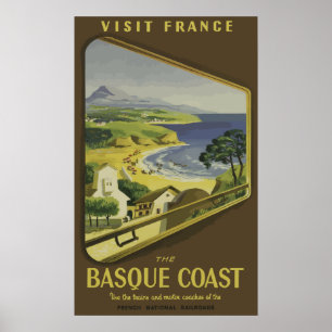 Baskische Küste - Frankreich Vintage Poster