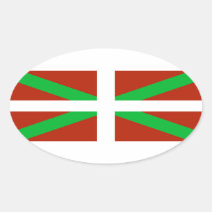 Baskischer Flagge Ikurrina Aufkleber