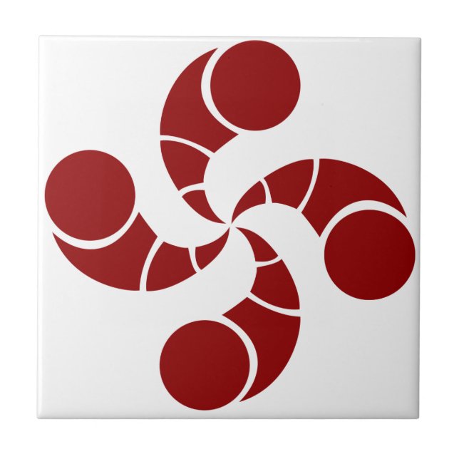 baskisches Golfkreuz Fliese (Vorderseite)