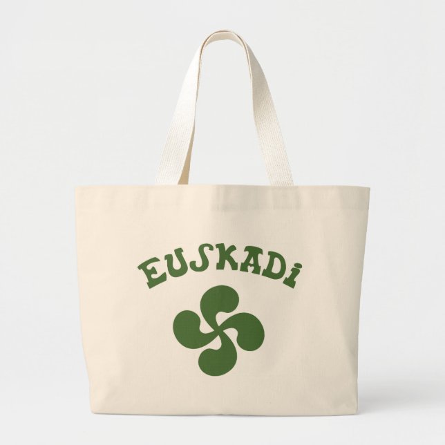 Baskisches Kreuz Euskadi Jumbo Stoffbeutel (Vorne)