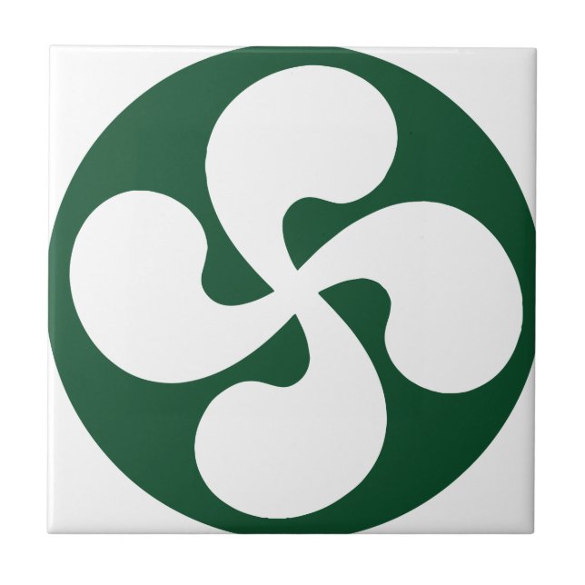 Baskisches Kreuz extrudiert Fliese (Vorderseite)