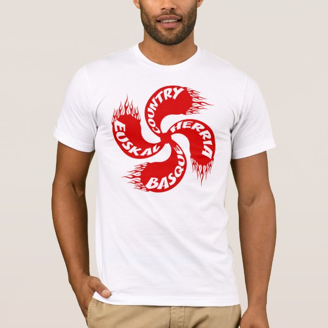 Baskisches queres loderndes Shirt (Vorderseite)