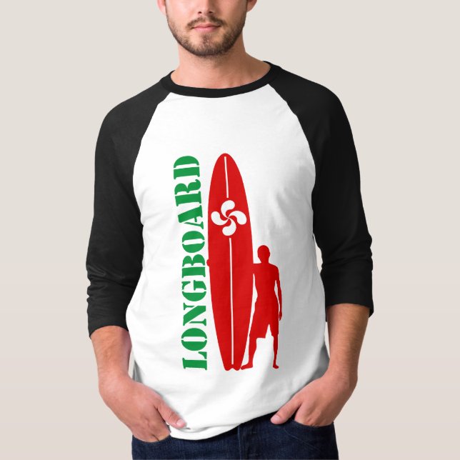 Baskisches surfendes Shirt (Vorderseite)