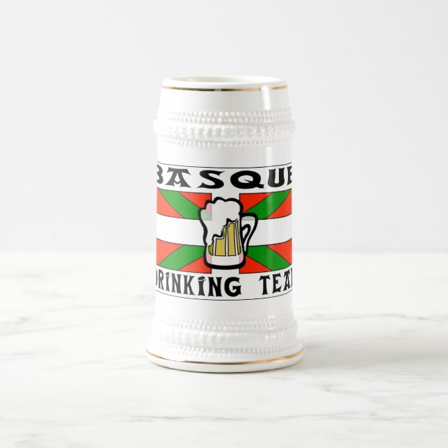 Baskisches trinkendes Team-Bier Stein Bierglas (Mittel)