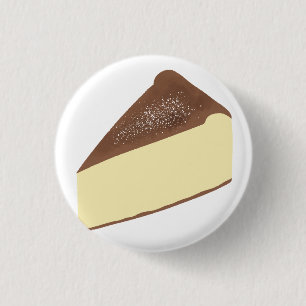 Baskisches verbranntes Käsekuchen-Dessertliebhaber Button