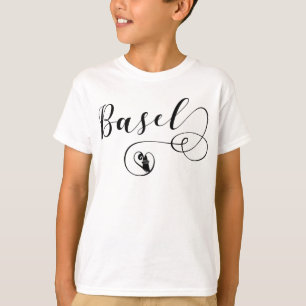 Basler Flaggenherz, Schweiz T-Shirt