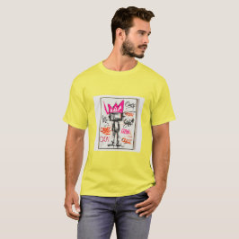 Basquiat-Stil Neo-Expressionist Crown Monster Gra T-Shirt