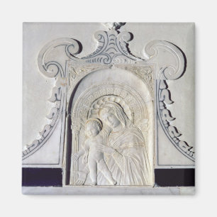 Basrelief einer Madonna und eines Kindes (Marmor) Magnet