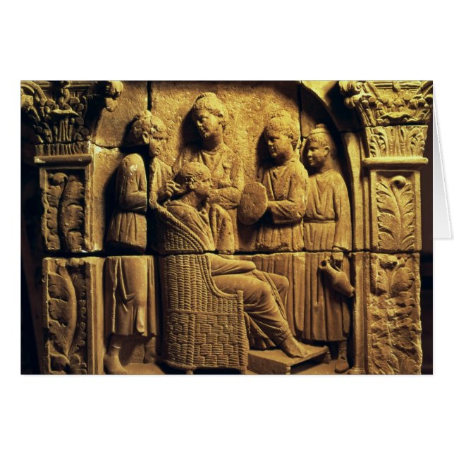 Basrelief eines Friseurs, römisch (Vorderseite (Horizontal))