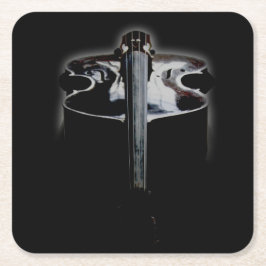 Bass 1 Coercnm Rechteckiger Pappuntersetzer