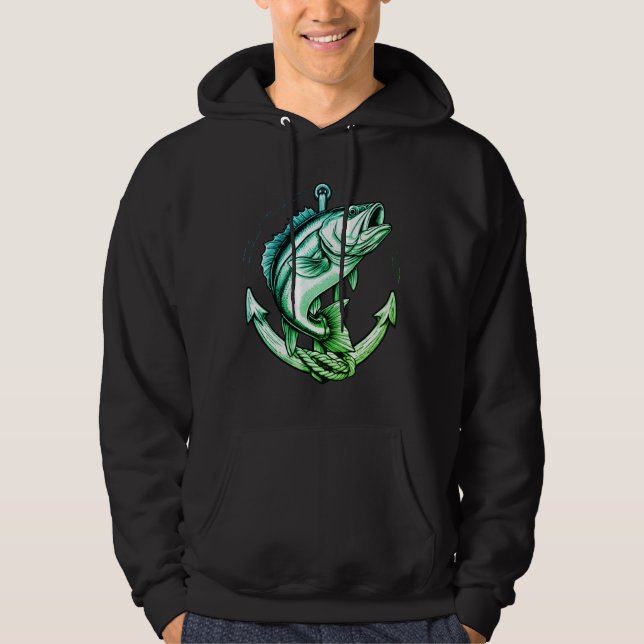 Bass and Anchor Hoodie (Vorderseite)