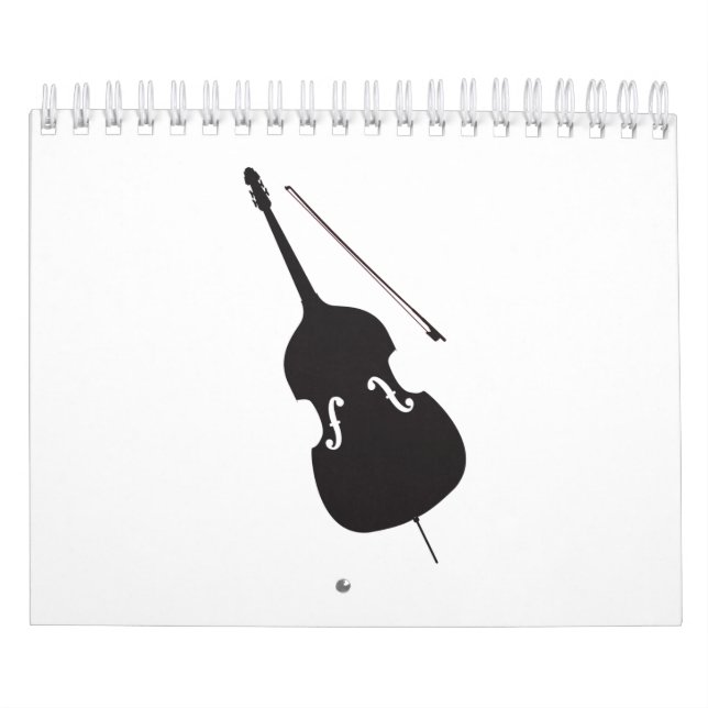 Bass And Bow Silhouette Kalender (Titelbild)