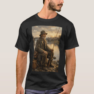 Bass-Angeln 4. Juli Fisch Amerikanische Flagge B T-Shirt