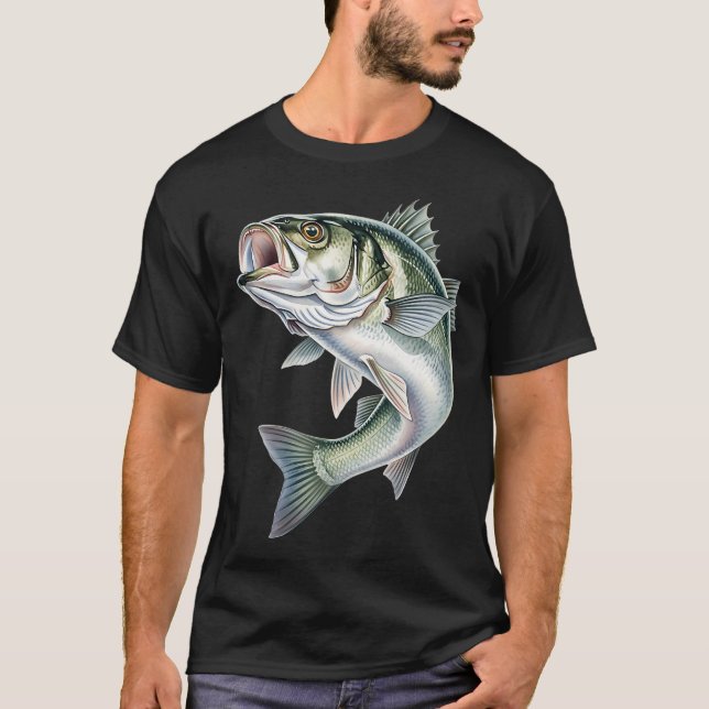Bass-Angeln T-Shirt (Vorderseite)