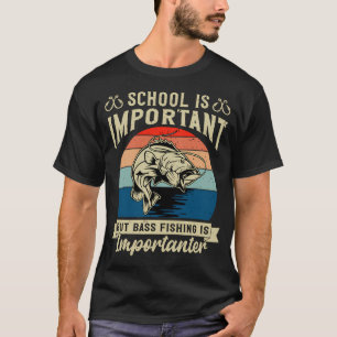 Bass-Angler-Shirt - Lustiger Retro-Angler-Spruch T-Shirt