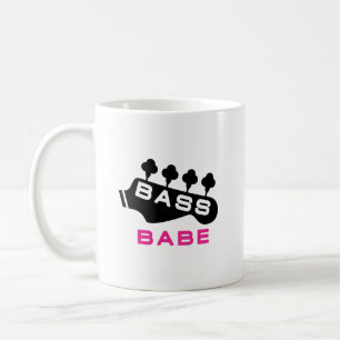 Bass Babe Geschenk für Bassist Kaffeetasse