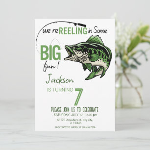 Bass Bass Birthday Portrait Einladung