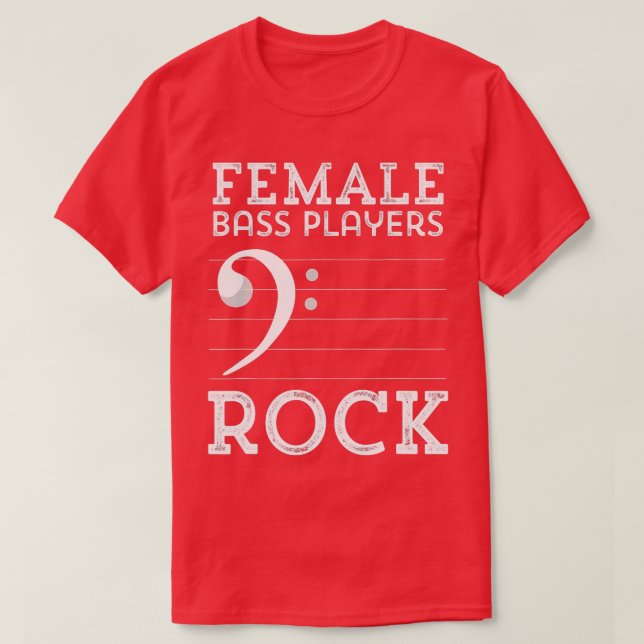 Bass Bass Players Rock Double Bass Funny Music T-Shirt (Design vorne)