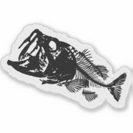 BASS & BONES AUFKLEBER