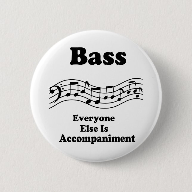 Bass-Chor-Geschenk Button (Vorderseite)