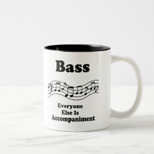 Bass-Chor-Geschenk Zweifarbige Tasse