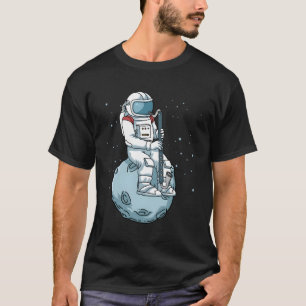 Bass Clarinet Jazz Music Astronaut Bass Klarinette T-Shirt