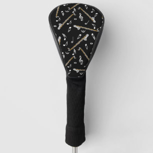 Bass Clarinet Musiknote Muster Golf Headcover