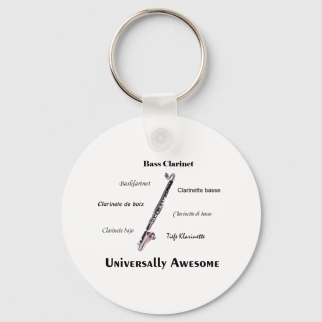 Bass Clarinet Schlüsselanhänger (Vorderseite)