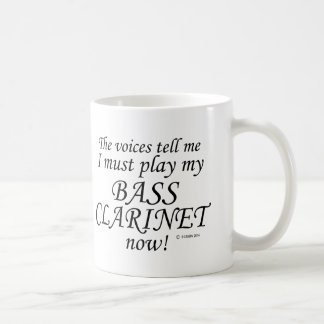Bass Clarinet Voices sagen, müssen spielen Kaffeetasse