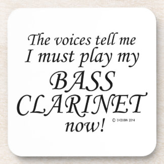 Bass Clarinet Voices sagen, müssen spielen Untersetzer