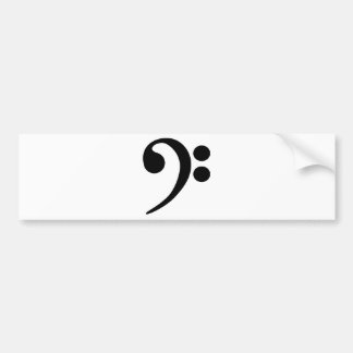 Bass Clef Autoaufkleber